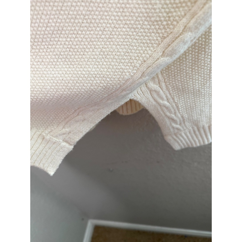 Talbots Ivory Cable Knit V-Neck Poncho Sweater
L NWT Transitional Oversize - Picture 8 of 11